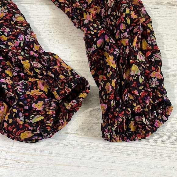 Anthropologie Helene Tunic Dress Floral Ruffled Size Small - Picture 13 of 13